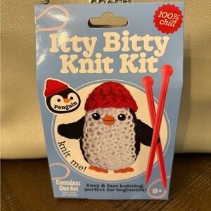 Itty Bitty Knit Kit with Penguin Design